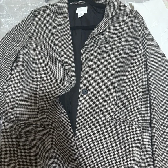 H&M Monochrome Houndstooth Jacket - Picture 4 of 4